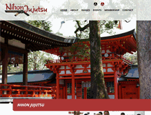 Tablet Screenshot of nihonjujutsu.com